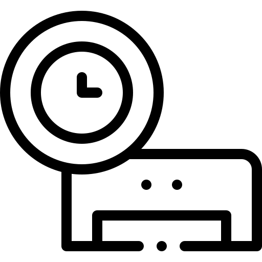 icono de ajuste de tiempo de aire acondicionado