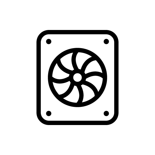 icono de turbina de aire acondicionado